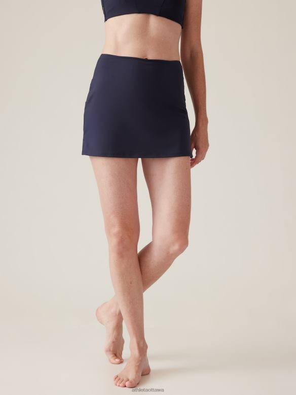 Athleta Tidal Swim Skirt Women Dress Blue Swimwearwear VHFL2874