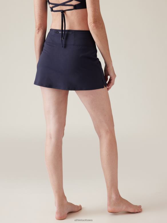 Athleta Tidal Swim Skirt Women Dress Blue Swimwearwear VHFL2874