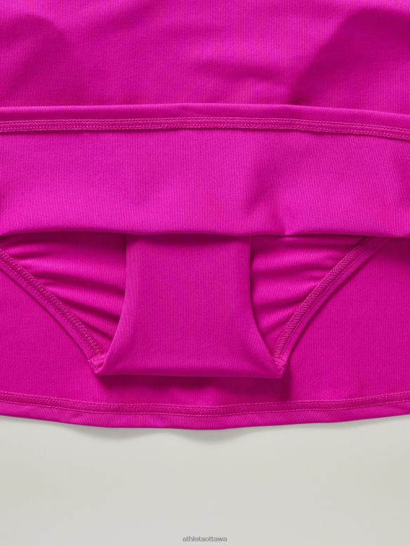 Athleta Tidal Swim Skirt Women Electric Fuchsia Swimwearwear VHFL2891