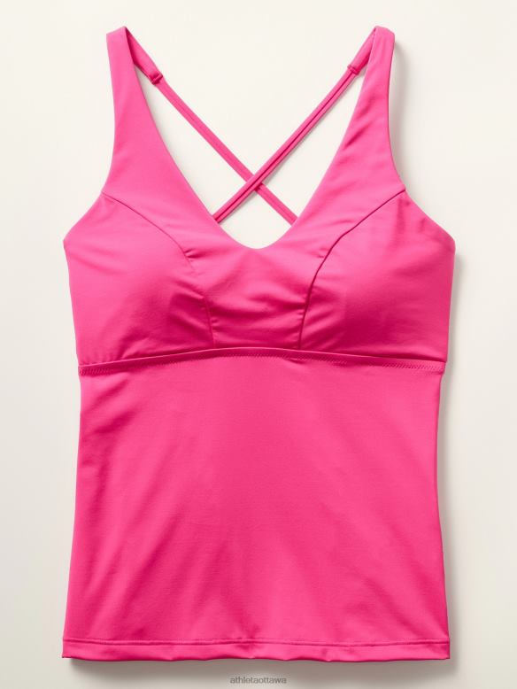 Athleta Triangle Tankini D-DD Women Tulip Pink Swimwearwear VHFL2840